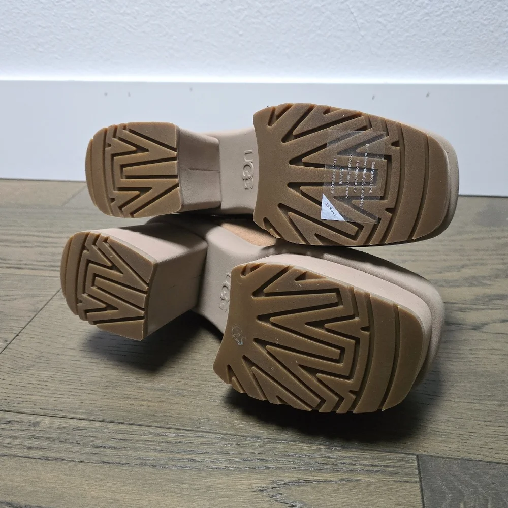 🆕️ Ugg New Heights Platform Mini Chunky Heel Boot in Chestnut